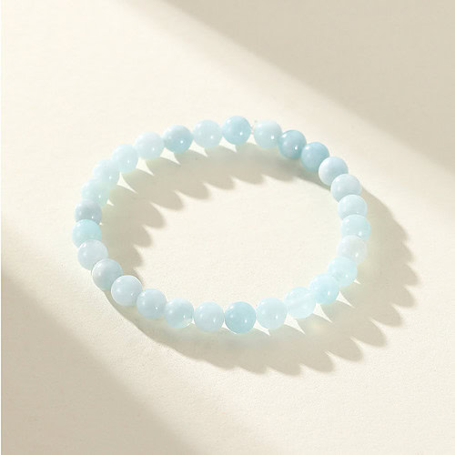 Aquamarin perlen Armband