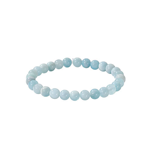 Aquamarin perlen Armband