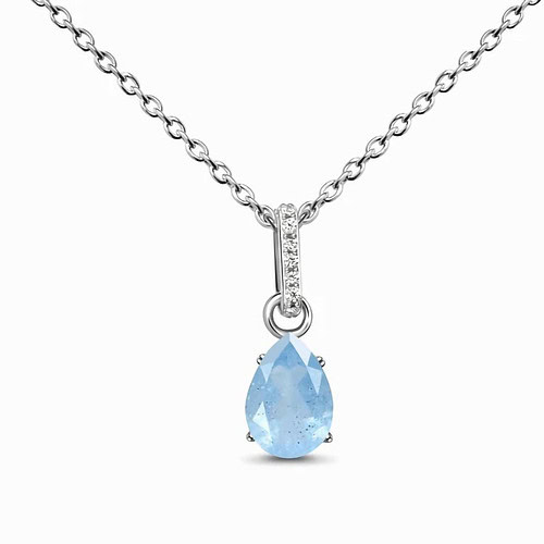 Aquamarin Kette Classic