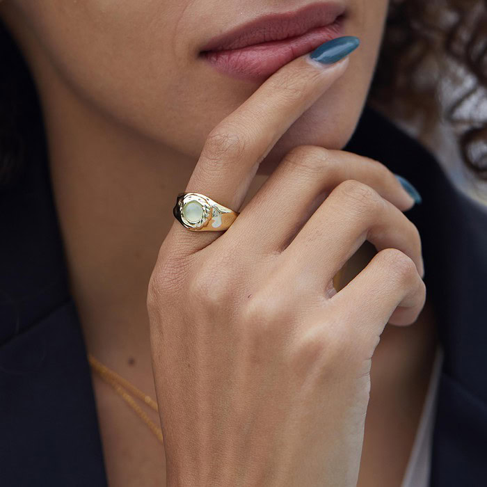 Aquamarin Ring Gold – Bild 3