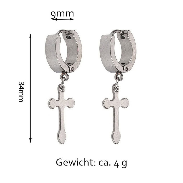 Herren Creolen mit Anhänger