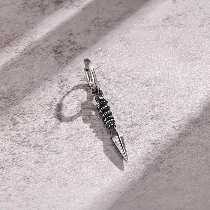 Herren kreuz Ohrring