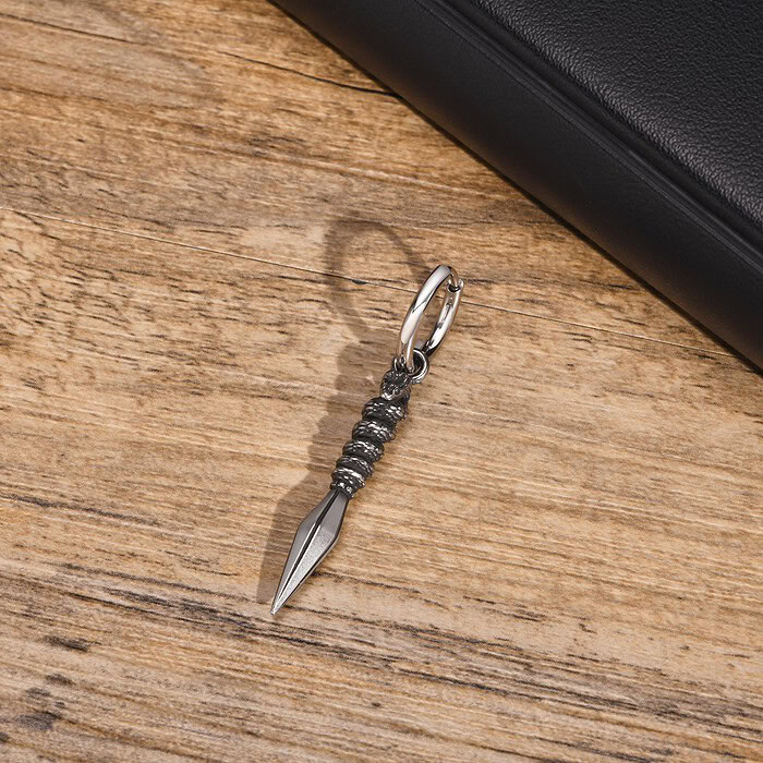 Herren kreuz Ohrring
