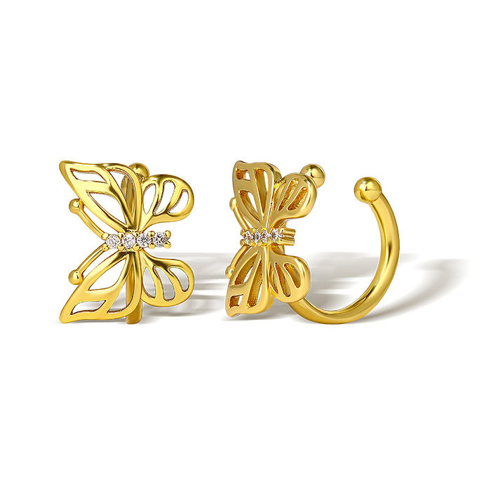 Schmetterling Ear Cuff Gold