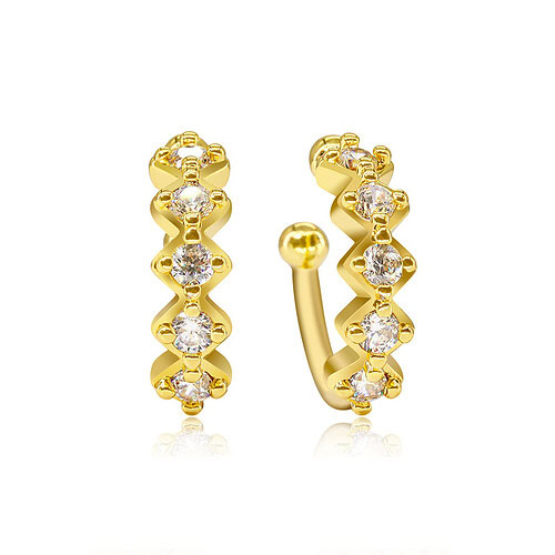Ear Cuff Gold mit Zirkonia