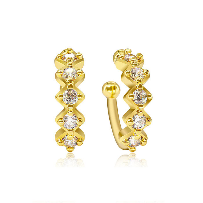 Ear Cuff Gold mit Zirkonia