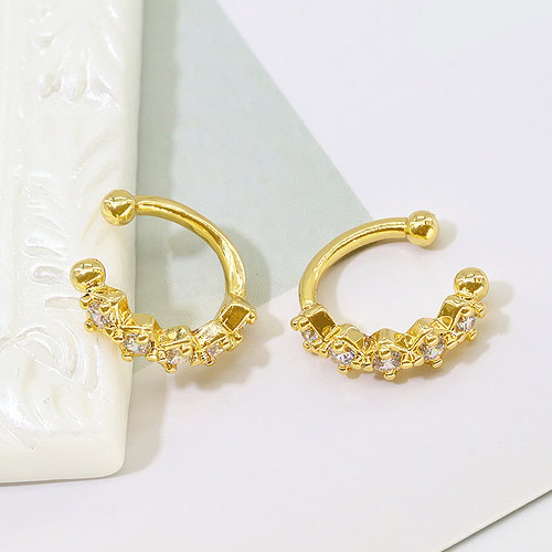 Ear Cuff Gold mit Zirkonia