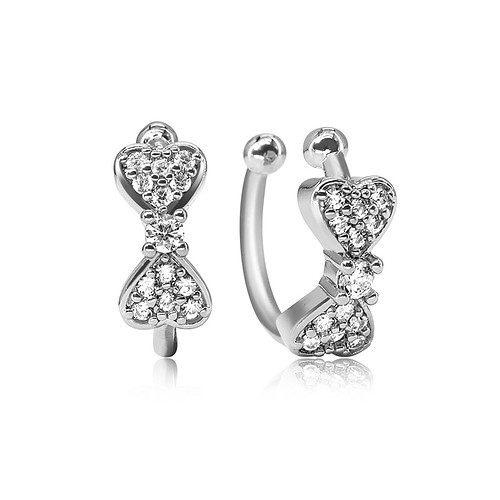 Bow Earcuff mit Zirkonia