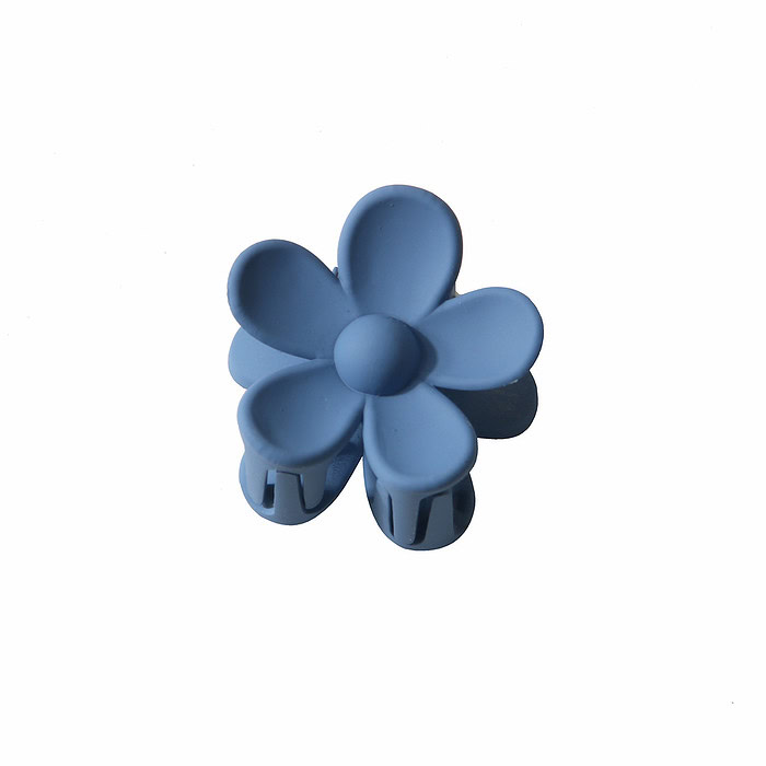 Dunkelblau Blumen Klein Haarklammer