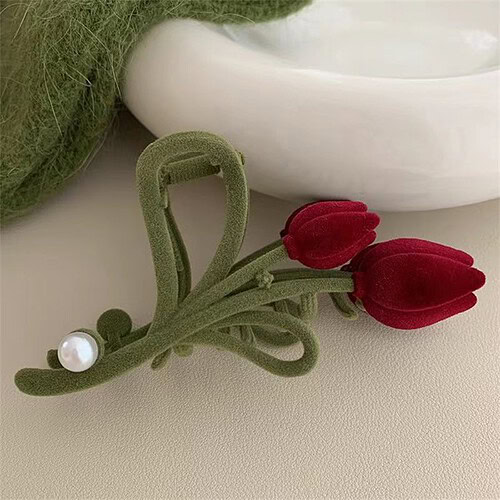 Blume Metall Haarklammer