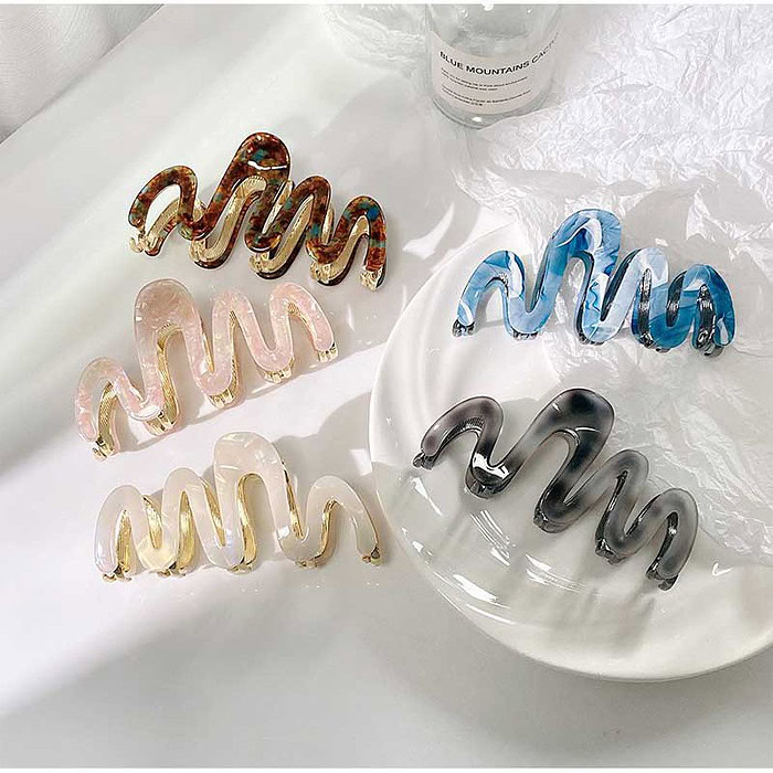 Damen Metall Waves Haarklammer