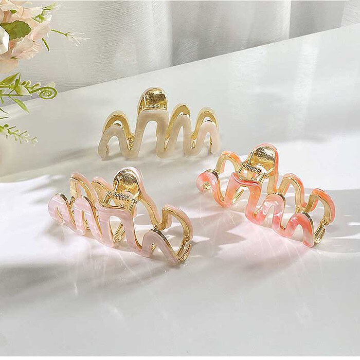 Damen Metall Waves Haarklammer