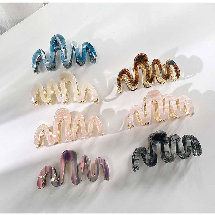 Damen Metall Waves Haarklammer