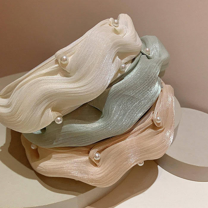 Perlen Haarreif Bunt – Bild 2