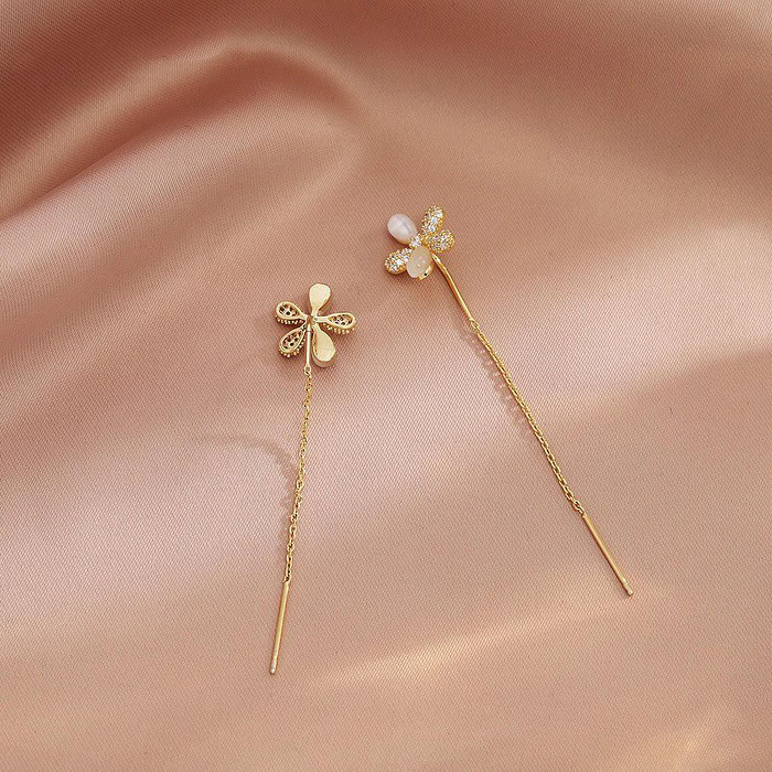 Blumen Durchzieher Ohrringe