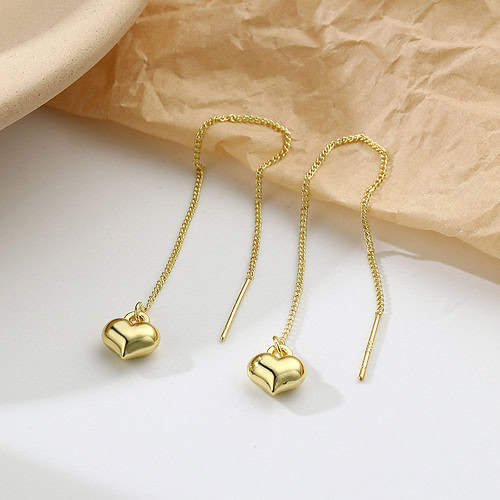 Herz Ketten Ohrringe Gold
