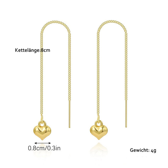 Herz Ketten Ohrringe Gold