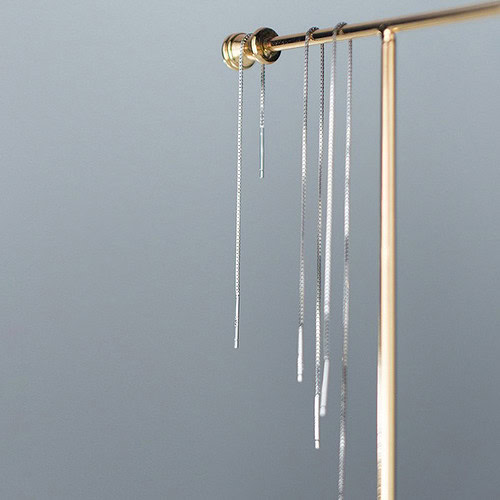925er Silber Ketten Ohrringe