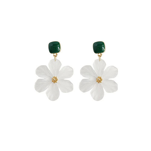 Transparente Blumen Ohrclips