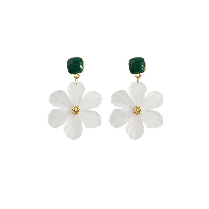 Transparente Blumen Ohrclips
