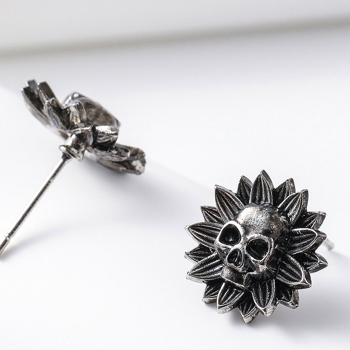 Herren Totenkopf Ohrstecker