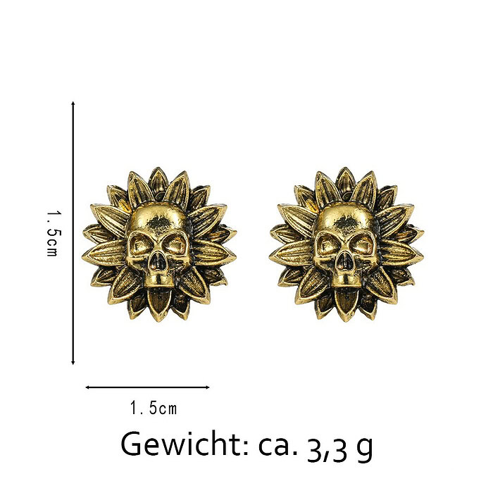 Herren Totenkopf Ohrstecker