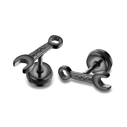 Modeschmuck Schwarze Ohrstecker