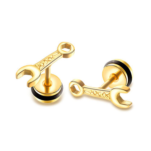 Modeschmuck Schwarze Ohrstecker