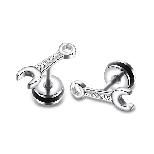 Modeschmuck Schwarze Ohrstecker