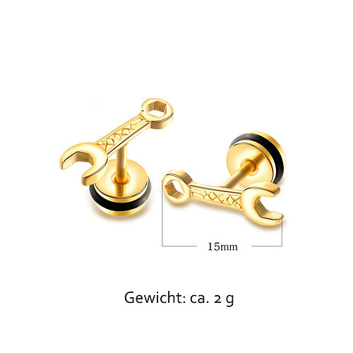 Modeschmuck Schwarze Ohrstecker