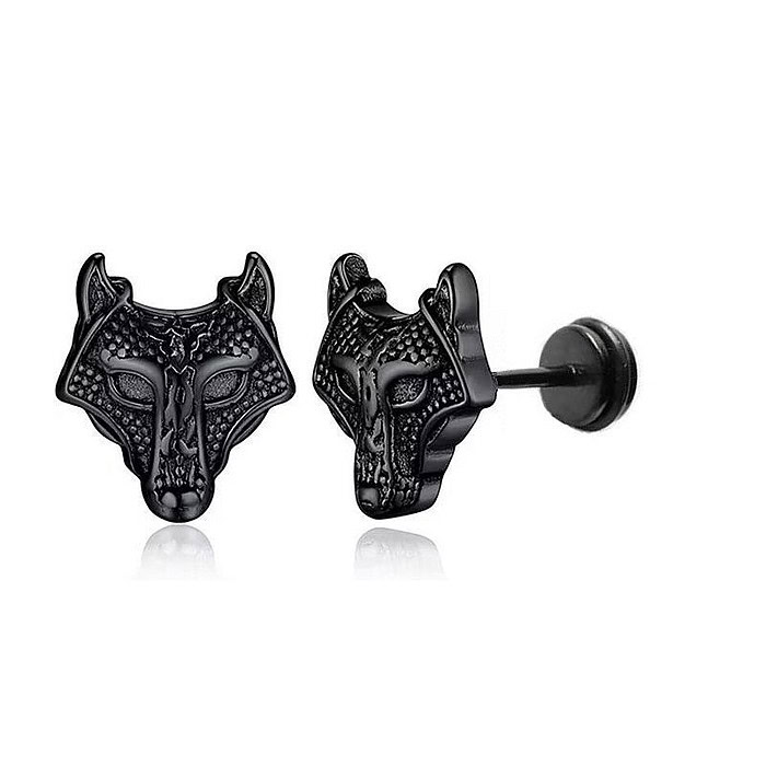 Wolf Ohrstecker Herren
