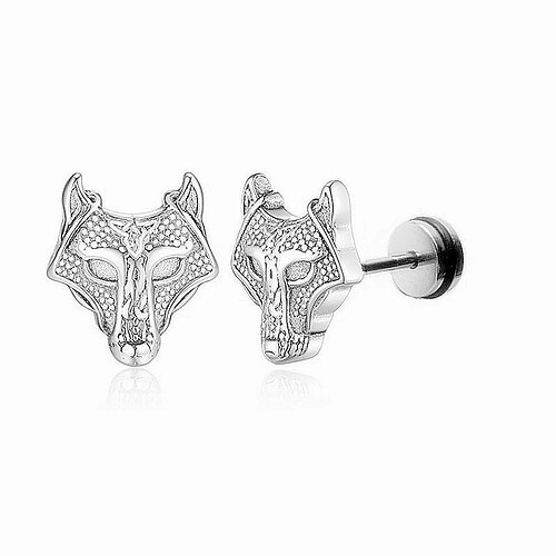 Wolf Ohrstecker Herren