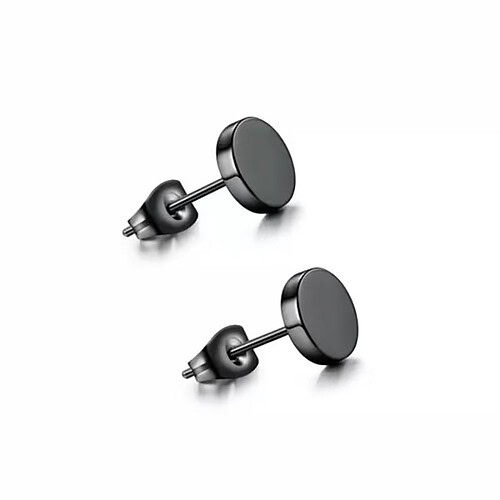 Schwarze Ohrstecker Herren