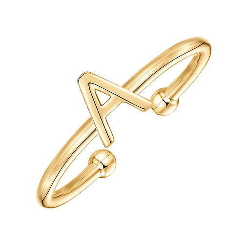 Buchstaben Ring mit A
