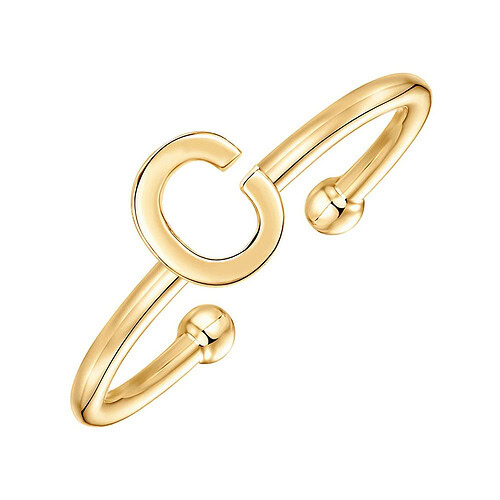 Buchstaben Ring mit C