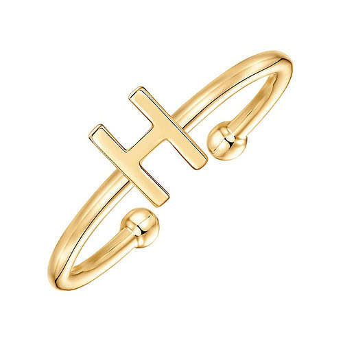 Buchstaben Ring mit H