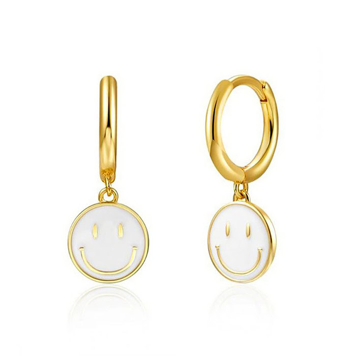 Damen Ohrringe mit Smiley