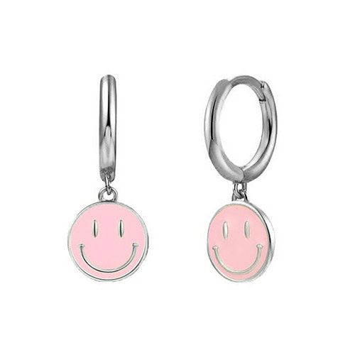Smiley Ohrringe Pink
