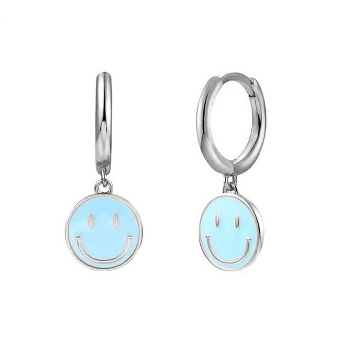 Damen Smiley Ohrringe Gold