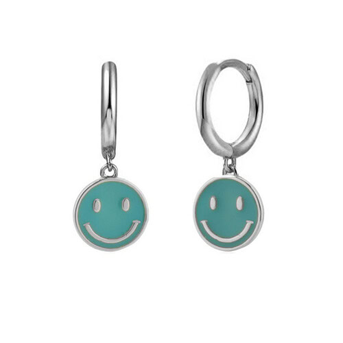 Damen Boho Smiley Ohrringe