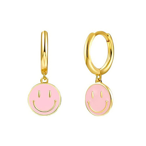 Smiley Ohrringe Pink