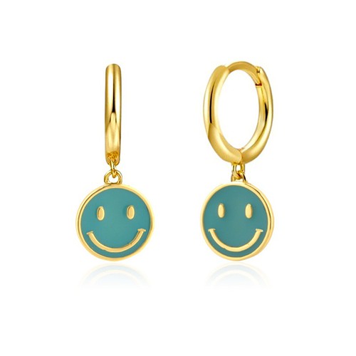 Damen Boho Smiley Ohrringe