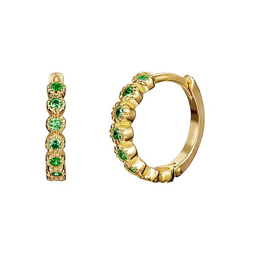 Rund Damen ohrringe creolen Gold