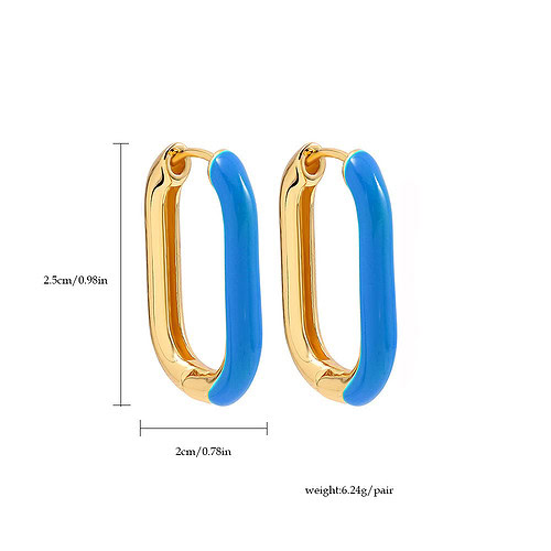 Blau Damenohrringe Hoop