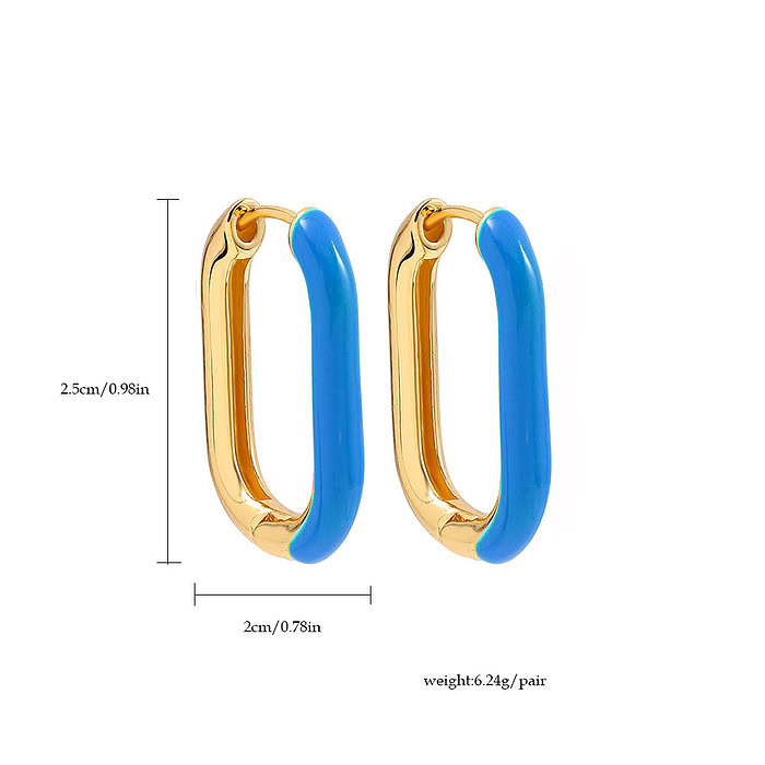 Blau Damenohrringe Hoop