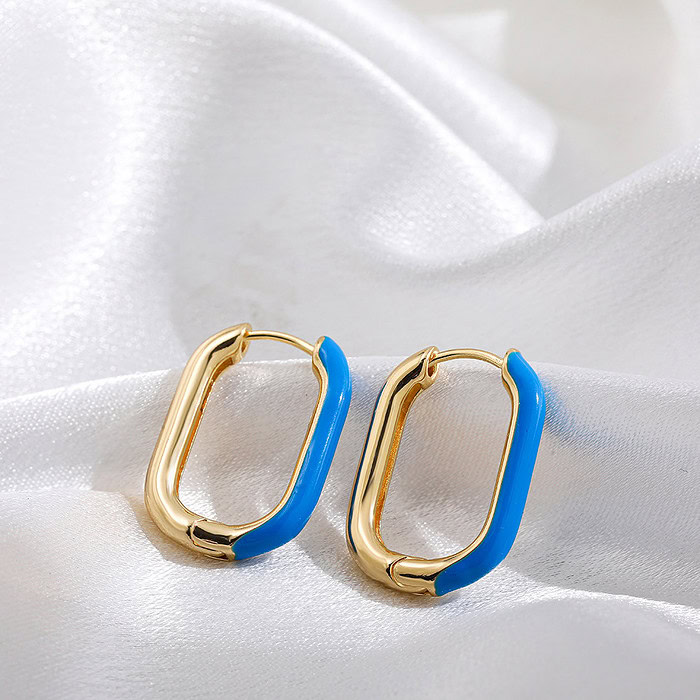 Blau Damenohrringe Hoop