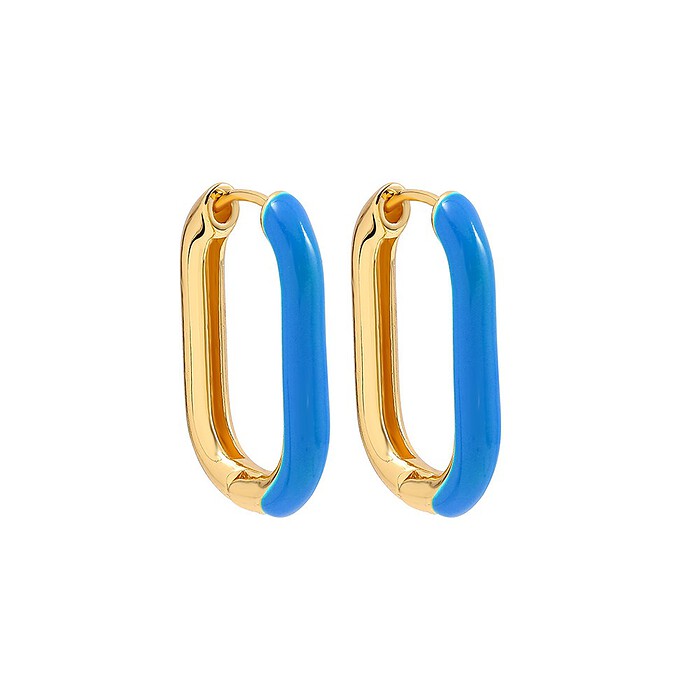 Blau Damenohrringe Hoop