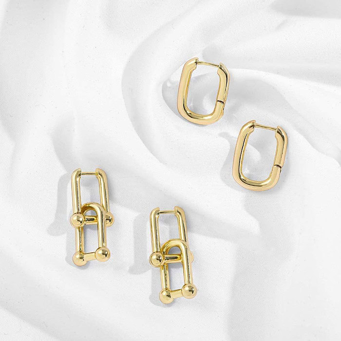 Damen Ohrringe Hoop
