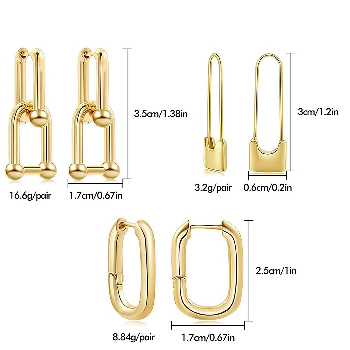 Damen Ohrringe Hoop