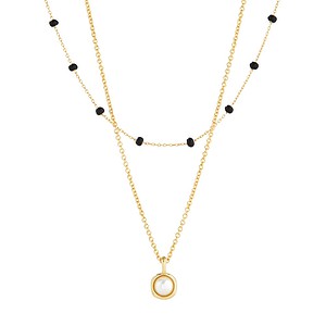 Kette Layering mit Rund Anhänger